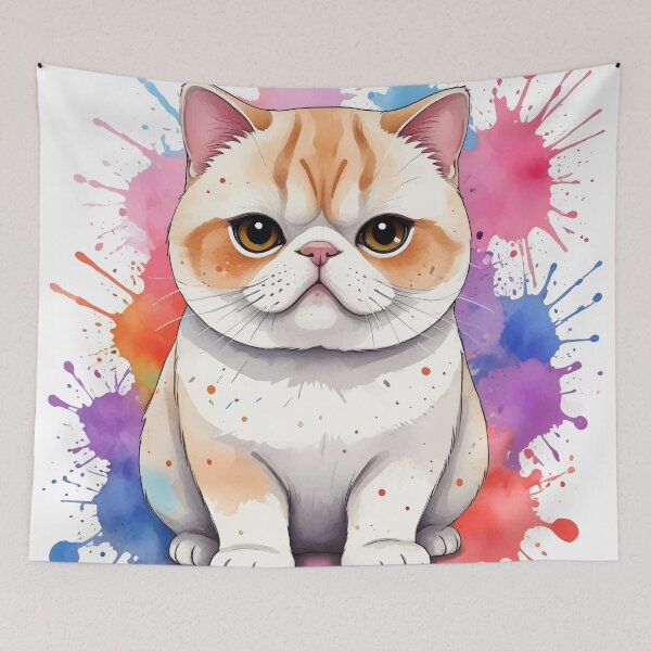 Item preview, Watercolor Exotic Shorthair  designed and sold by WildlifeInc.