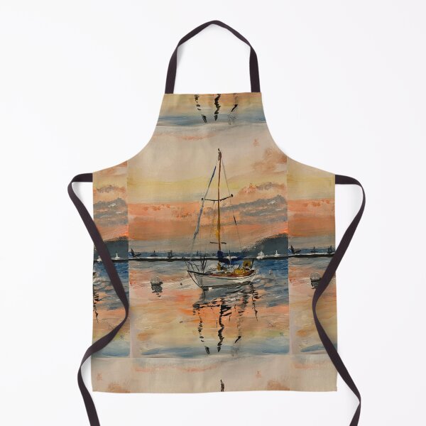 Item preview, A boat at sunset designed and sold by Unlockeverydoor.
