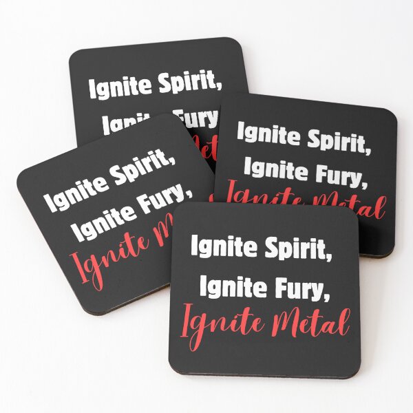 Item preview, Ignite spirit, ignite fury, ignite metal designed and sold by MetalRockMusic.