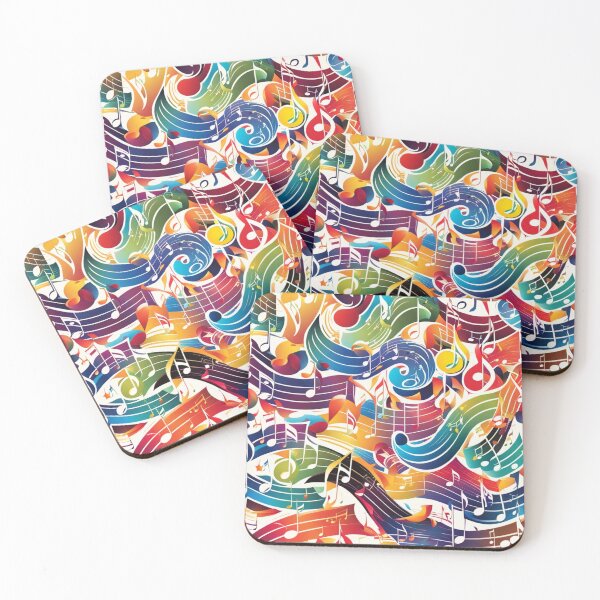 Item preview, Abstract Colorful Musical Pattern designed and sold by calibrit.