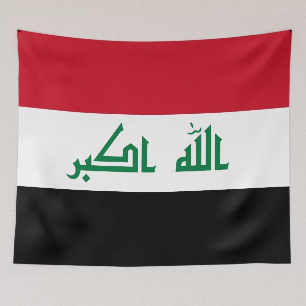 Item preview, Iraq Flag designed and sold by Candie-Shop.