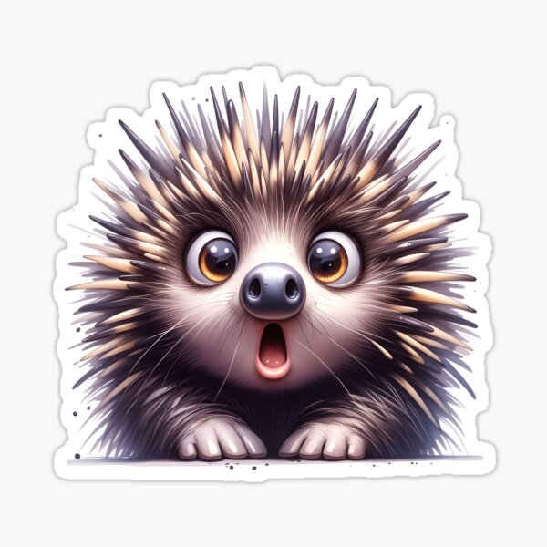Item preview, Surprised Australian Animals - Echidna designed and sold by roundowl.