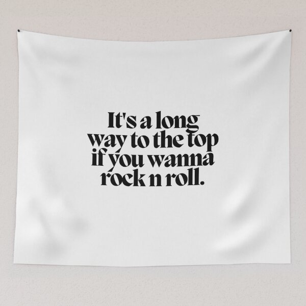 Item preview, It's a long way to the top if you wanna rock n roll.  designed and sold by CharmStudio.