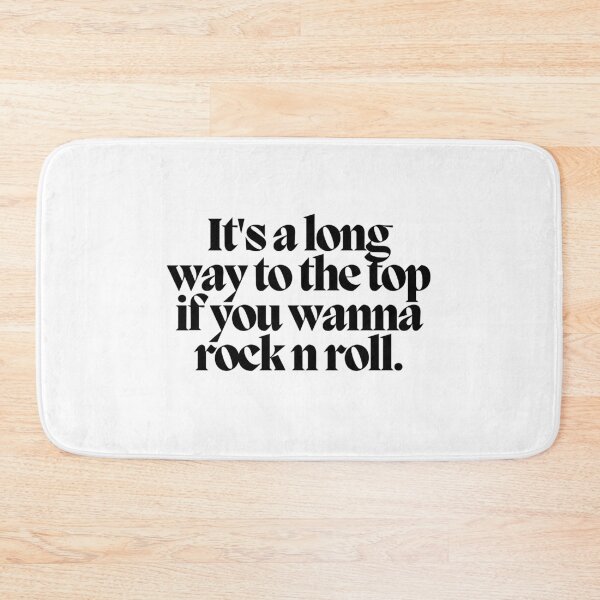 Item preview, It's a long way to the top if you wanna rock n roll.  designed and sold by CharmStudio.