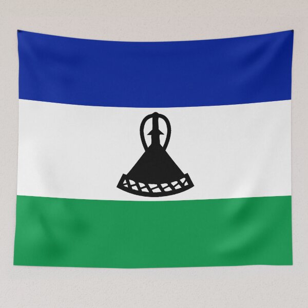 Item preview, Lesotho Flag designed and sold by Candie-Shop.