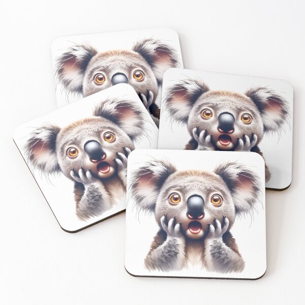 Item preview, Surprised Australian Animals - Koala designed and sold by roundowl.