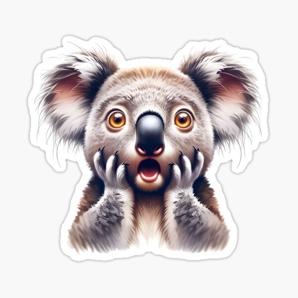 Item preview, Surprised Australian Animals - Koala designed and sold by roundowl.
