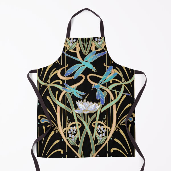 Item preview, Art Nouveau Dragonflies Pattern | Black designed and sold by L Diane Johnson.