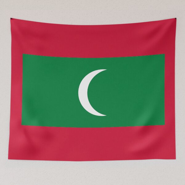 Item preview, Maldives Flag designed and sold by Candie-Shop.