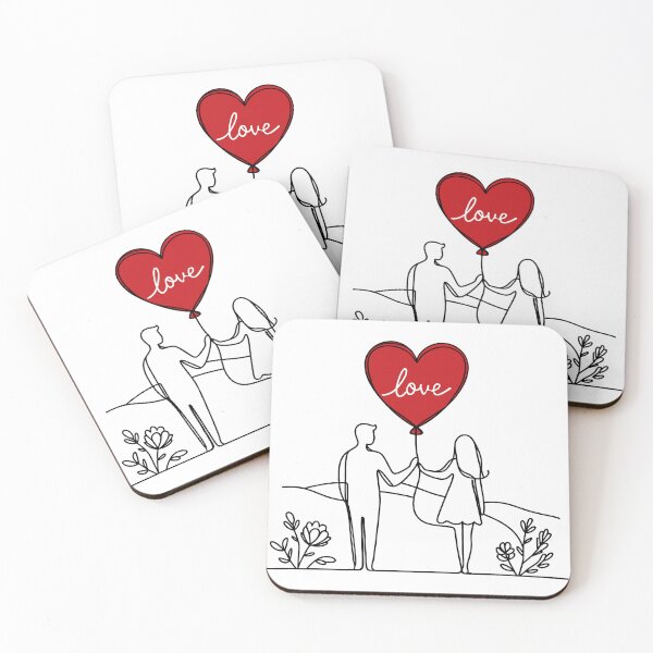 Item preview,  drawing sketch couple i love you t-shirt designed and sold by PrintyArts.