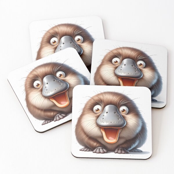 Item preview, Surprised Australian Animals - Platypus designed and sold by roundowl.