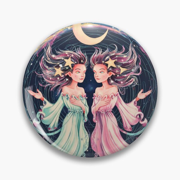 Item preview, Gemini Astrology. Moon in Gemini, Zodiac sign, Gemini symbol designed and sold by ZodiacWonders.
