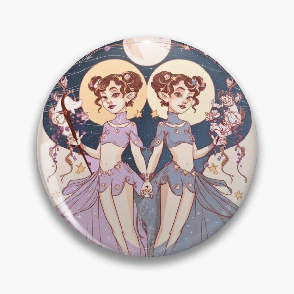 Item preview, Gemini Astrology. Moon in Gemini, Zodiac sign, Gemini symbol designed and sold by ZodiacWonders.