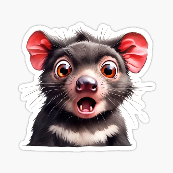 Item preview, Surprised Australian Animals - Tasmanian Devil designed and sold by roundowl.