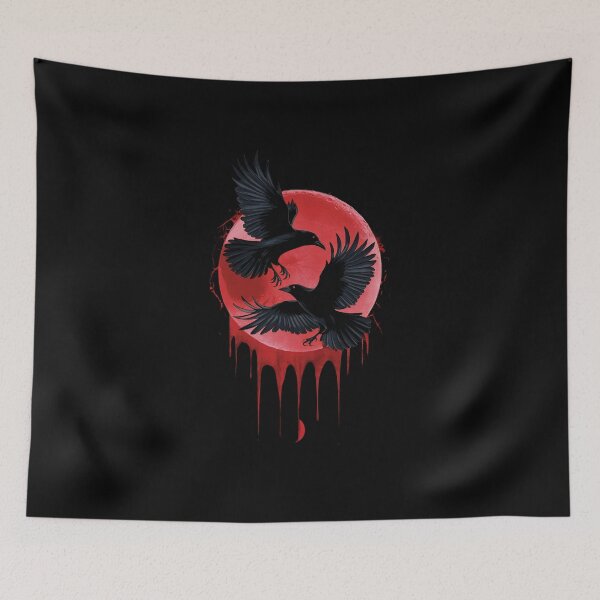 Item preview, Two crows and the moon designed and sold by NotHugo.