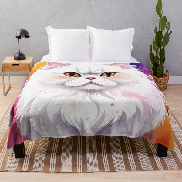 Item preview, Watercolor Persian Cat designed and sold by WildlifeInc.