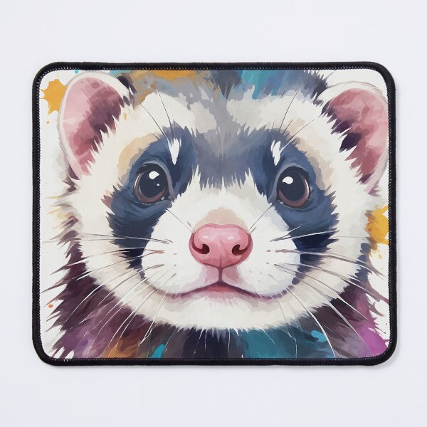 Item preview, Watercolor Ferret designed and sold by WildlifeInc.