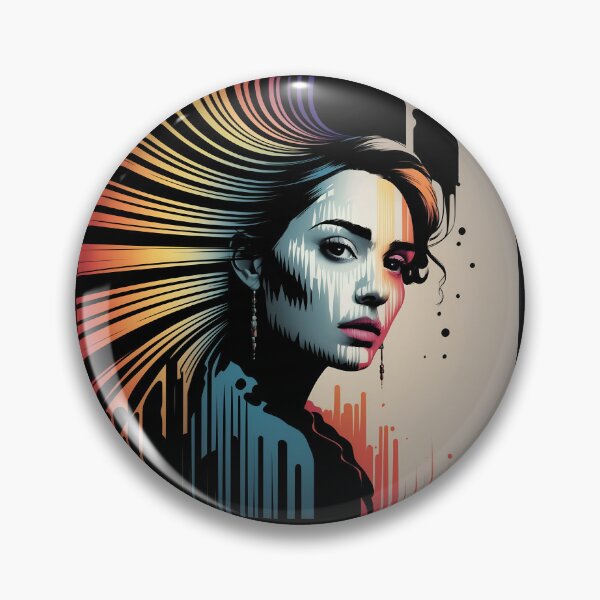 Item preview, VIBRANT MODERN ART WOMAN ILLUSTRATION designed and sold by debeteez.