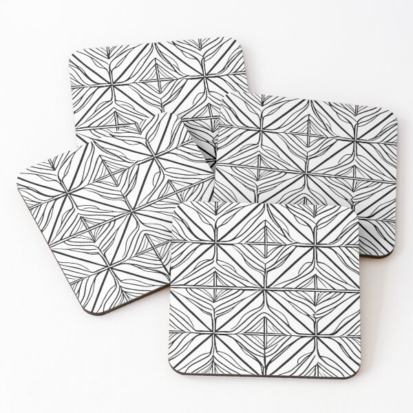 Item preview, Monochrome Zephyr Tiles designed and sold by Highlandkings.