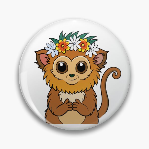 Item preview, Fluffy Little Marmoset Making a Flower Crown designed and sold by omerfdln34.