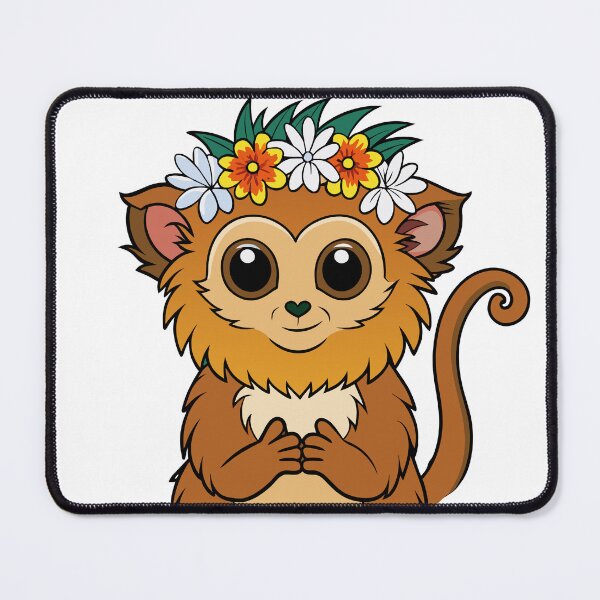 Item preview, Fluffy Little Marmoset Making a Flower Crown designed and sold by omerfdln34.