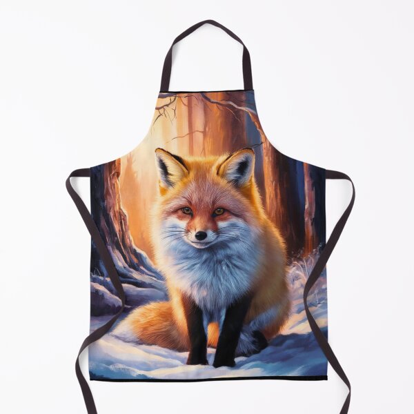 Item preview, Fox Portrait. Winter fox, vintage fox, fox painting, Rembrandt van Rijnstyle designed and sold by FoxVibes.