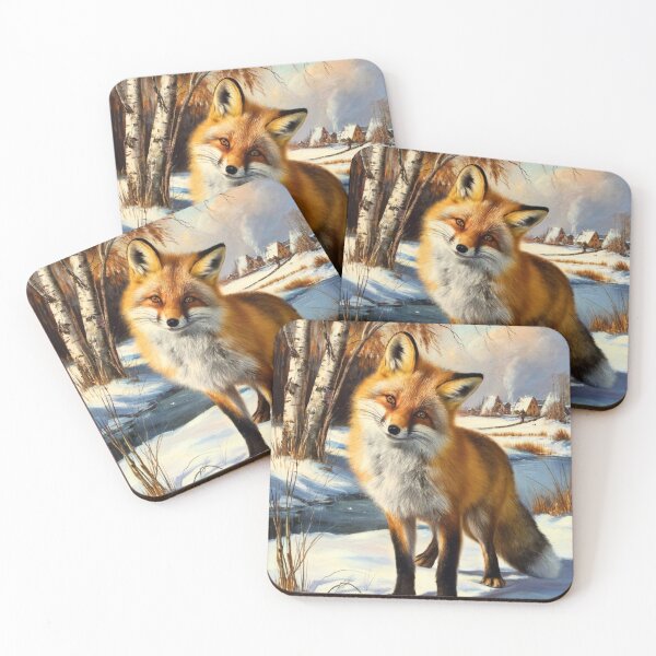 Artikelvorschau, Fuchs-Porträt. Winterfuchs, Vintage-Fuchs, Fuchs-Gemälde, Rembrandt van Rijnstyle entworfen und verkauft von FoxVibes.