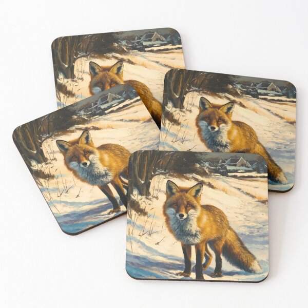 Artikelvorschau, Fuchs-Porträt. Winterfuchs, Vintage-Fuchs, Fuchs-Gemälde, Rembrandt van Rijnstyle entworfen und verkauft von FoxVibes.