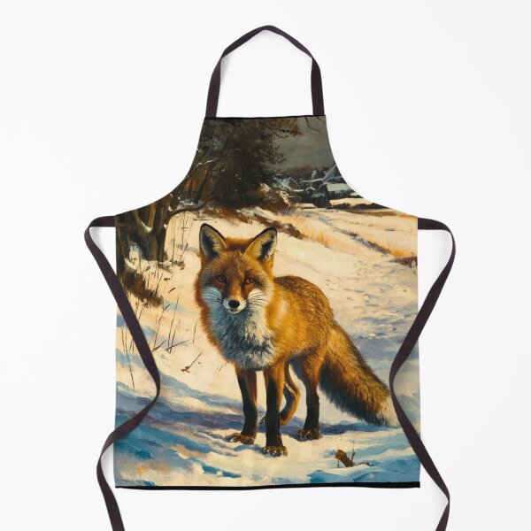 Item preview, Fox Portrait. Winter fox, vintage fox, fox painting, Rembrandt van Rijnstyle designed and sold by FoxVibes.