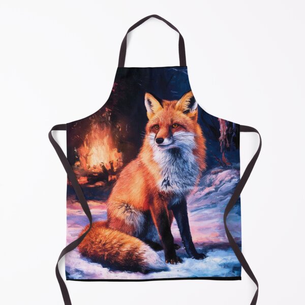 Item preview, Fox Portrait. Winter fox, vintage fox, fox painting, Rembrandt van Rijnstyle designed and sold by FoxVibes.