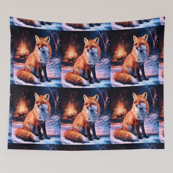 Artikelvorschau, Fuchs-Porträt. Winterfuchs, Vintage-Fuchs, Fuchs-Gemälde, Rembrandt van Rijnstyle entworfen und verkauft von FoxVibes.