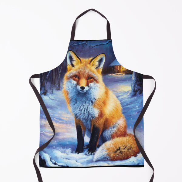 Item preview, Fox Portrait. Winter fox, vintage fox, fox painting, Rembrandt van Rijnstyle designed and sold by FoxVibes.