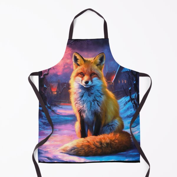 Item preview, Fox Portrait. Winter fox, vintage fox, fox painting, Rembrandt van Rijnstyle designed and sold by FoxVibes.