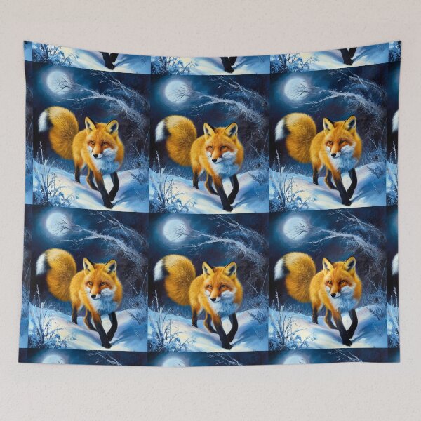 Artikelvorschau, Fuchs-Porträt. Winterfuchs, Vintage-Fuchs, Fuchs-Gemälde, Rembrandt van Rijnstyle entworfen und verkauft von FoxVibes.