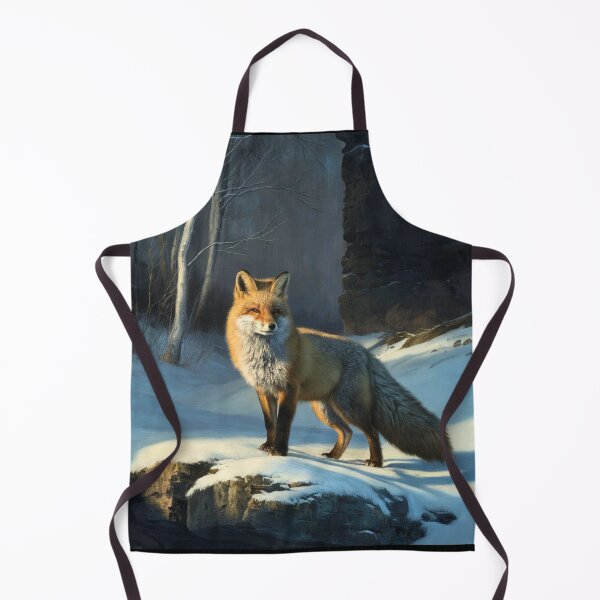 Item preview, Fox Portrait. Winter fox, vintage fox, fox painting, Rembrandt van Rijnstyle designed and sold by FoxVibes.