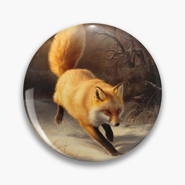 Item preview, Fox Portrait. Winter fox, vintage fox, fox painting, Rembrandt van Rijnstyle designed and sold by FoxVibes.