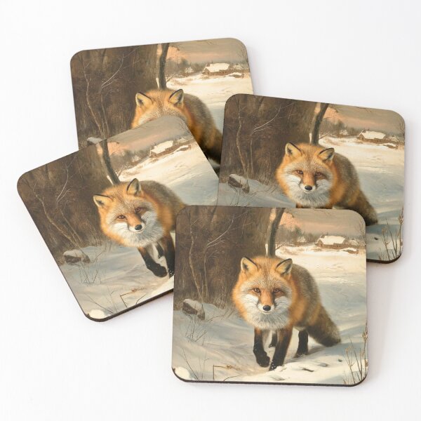 Artikelvorschau, Fuchs-Porträt. Winterfuchs, Vintage-Fuchs, Fuchs-Gemälde, Rembrandt van Rijnstyle entworfen und verkauft von FoxVibes.