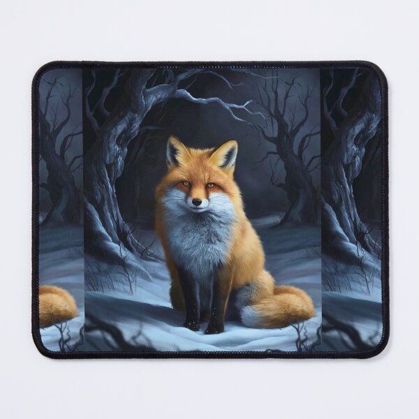 Item preview, Fox Portrait. Winter fox, vintage fox, fox painting, Rembrandt van Rijnstyle designed and sold by FoxVibes.