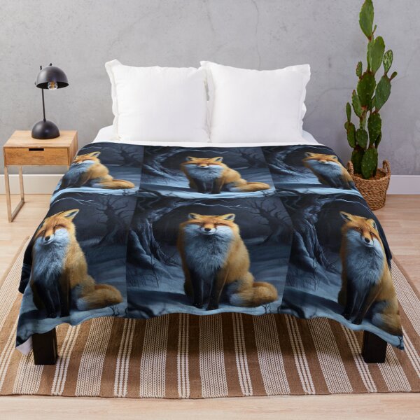 Item preview, Fox Portrait. Winter fox, vintage fox, fox painting, Rembrandt van Rijnstyle designed and sold by FoxVibes.