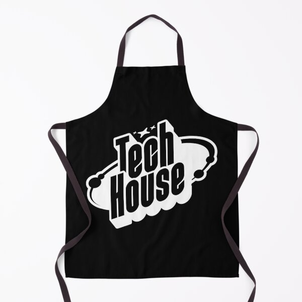Item preview, TECH HOUSE - Y2K Vibey logo (white) designed and sold by Discothreadz.