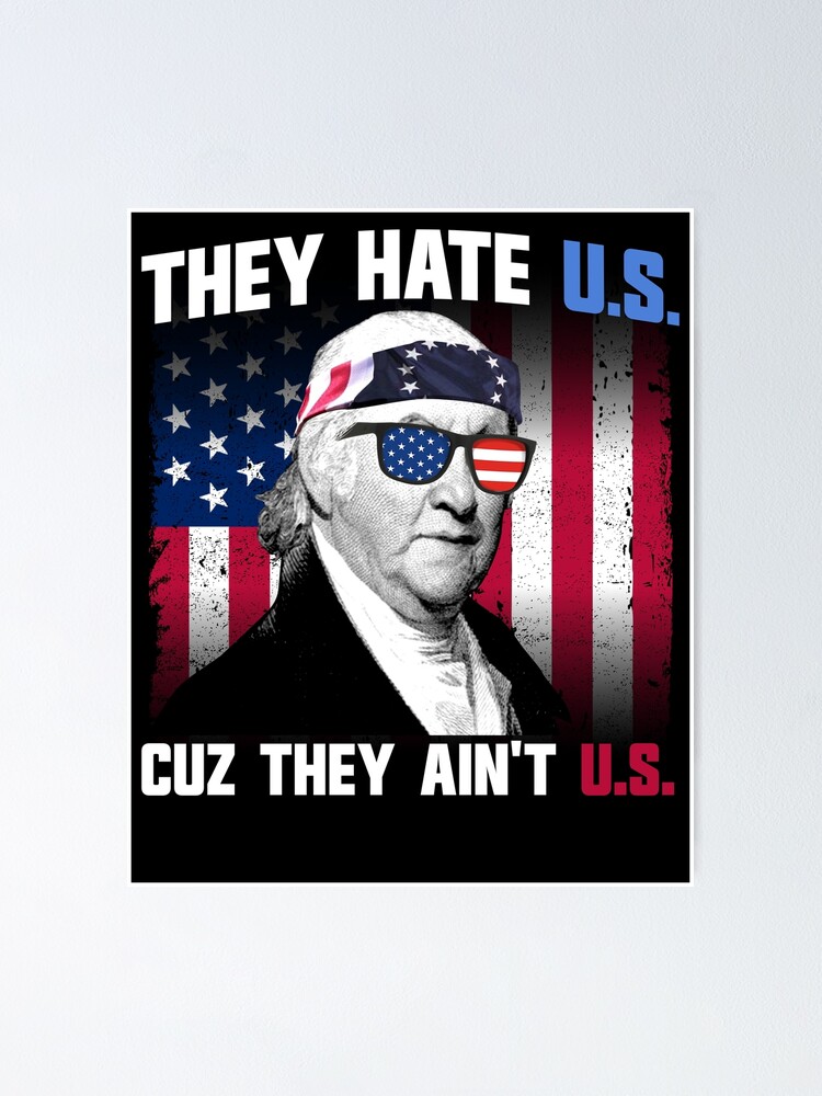 Imagen 1 de 3, Póster con la obra They Hate US Cuz They Ain't US Paul Revere 4th of July Gear, diseñada y vendida por DynamicDesign.