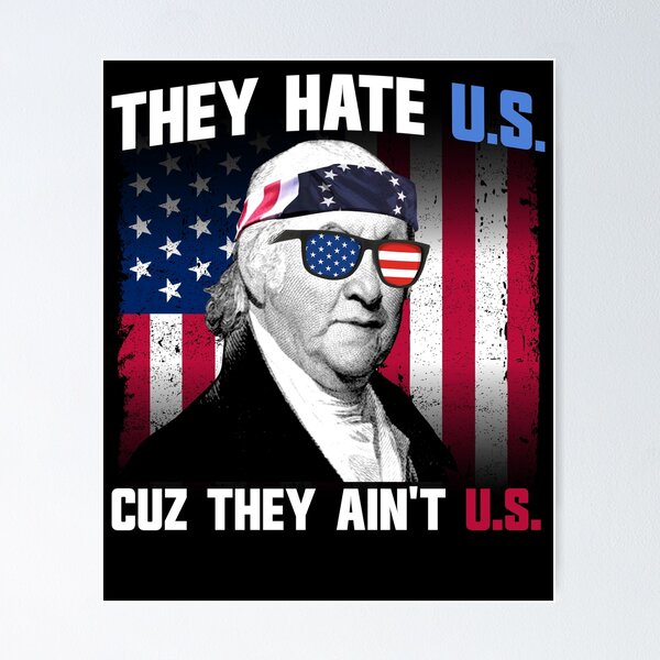 Item preview, They Hate US Cuz They Ain't US Paul Revere 4th of July Gear designed and sold by DynamicDesign.