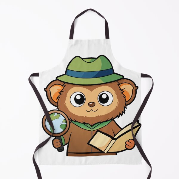 Item preview, Fluffy Little Marmoset Wearing a Tiny Explorer Hat designed and sold by omerfdln34.