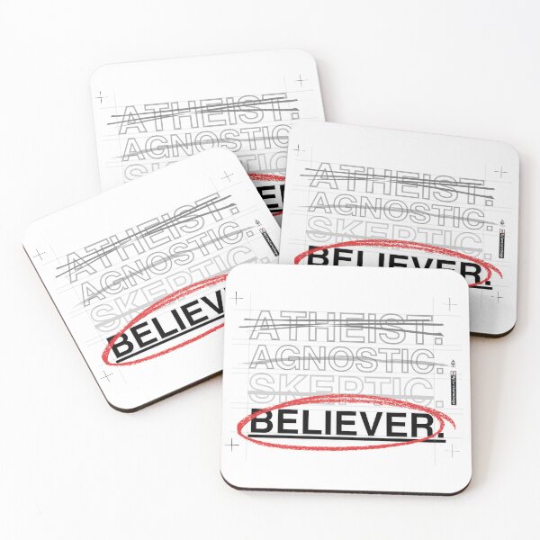 Item preview, ATHEIST. AGNOSTIC. SKEPTIC. BELIEVER. (Design 3) designed and sold by planetwrockage.