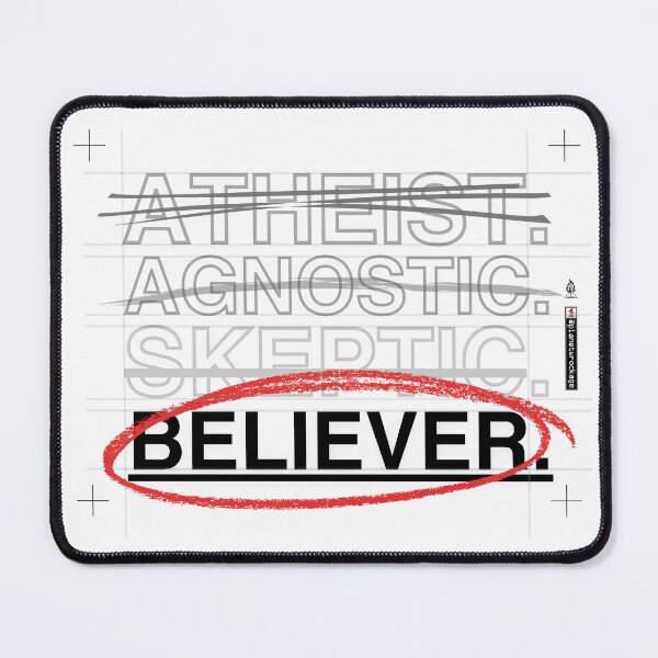 Item preview, ATHEIST. AGNOSTIC. SKEPTIC. BELIEVER. (Design 3) designed and sold by planetwrockage.