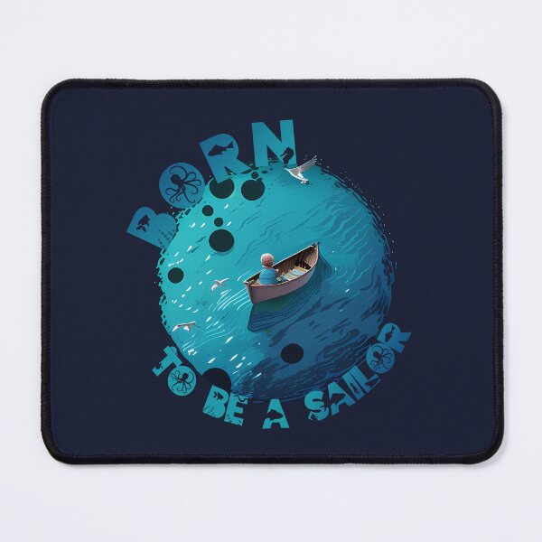 Item preview, Born to be a sailor boat ship designed and sold by Tshirtart.