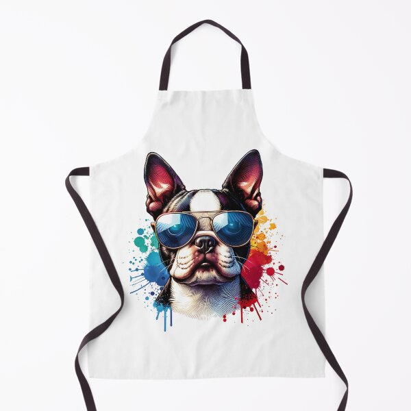 Item preview, Watercolor Boston Terrier Wearing Sunglasses designed and sold by TheAnimalZ00.