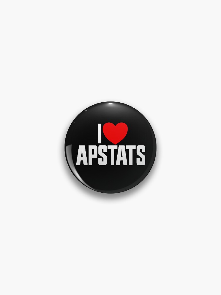 Thumbnail 1 von 3, Button, I Love APSTATS Advanced Placement Statistics Love AP Stats Gear designt und verkauft von DynamicDesign.