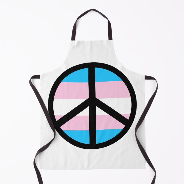 Item preview, Pink and blue flag peace sign  designed and sold by Rachel the Artist .