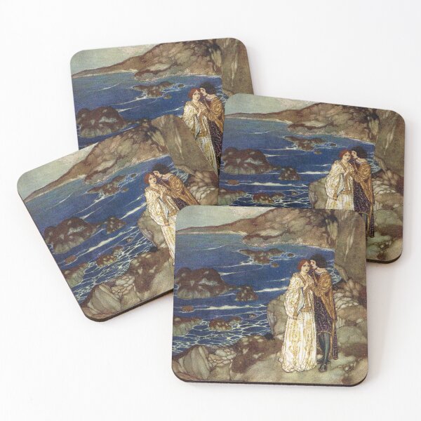 Item preview, Miranda and Ferdinand - The Tempest, Edmund Dulac designed and sold by forgottenbeauty.